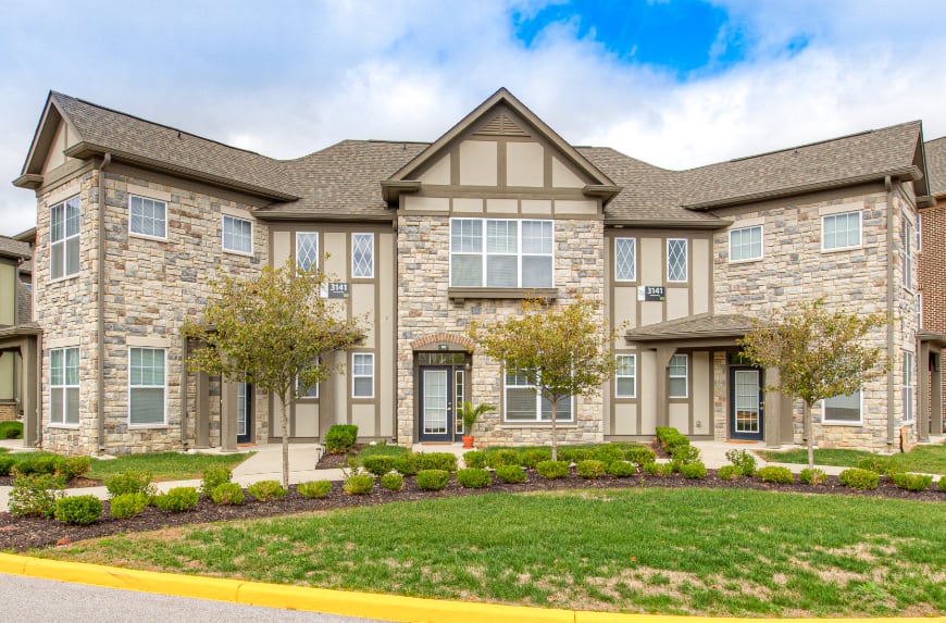 Fishers townhomes with separate entrances.